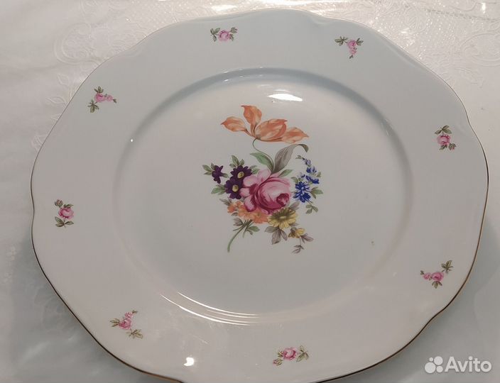 Блюдо большое. Богемия. Чехословакия