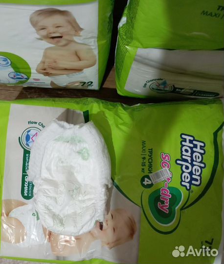 Подгузники - трусики 4 (72шт)