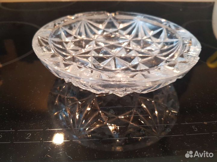 Пепельница хрустальная настольная