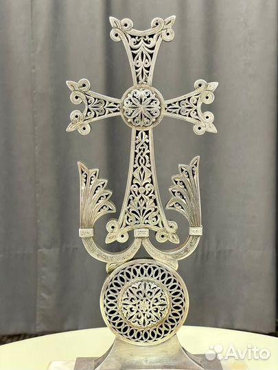 Хачкар Серебро подарок Католикоса Вазгена Первого