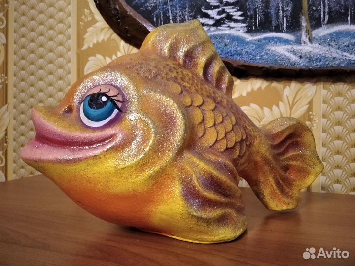 Рыба копилка ручной работы