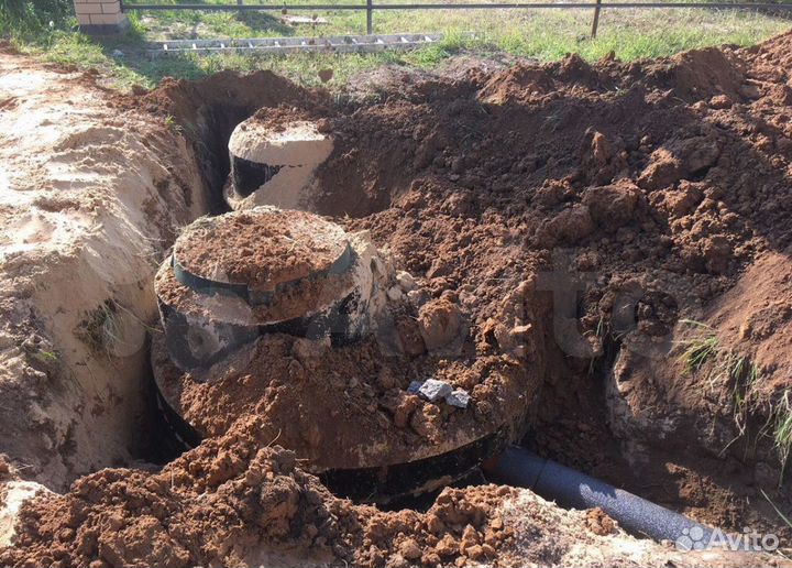 Септик под ключ / Септик из бетонных колец