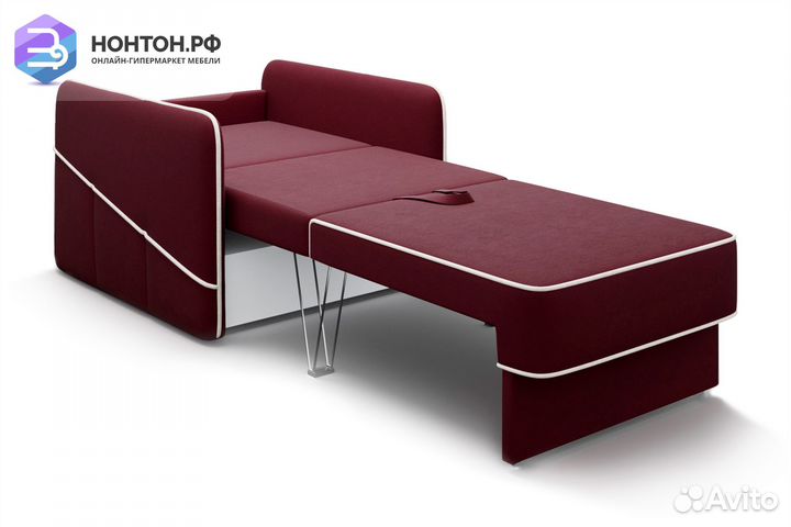 Кресло еврокнижка Энерджи бордовое