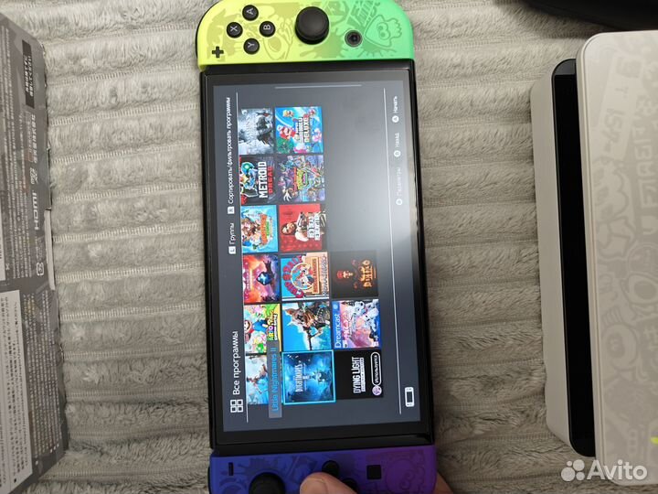 Прошитый Nintendo switch oled 256GB