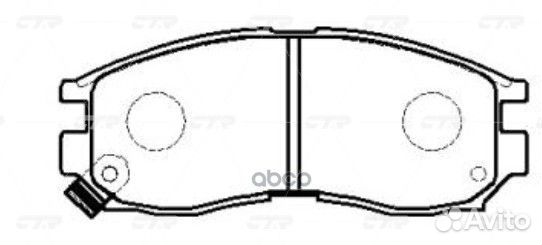 Колодки тормозные mitsubishi (CKM7) gk0575 CTR