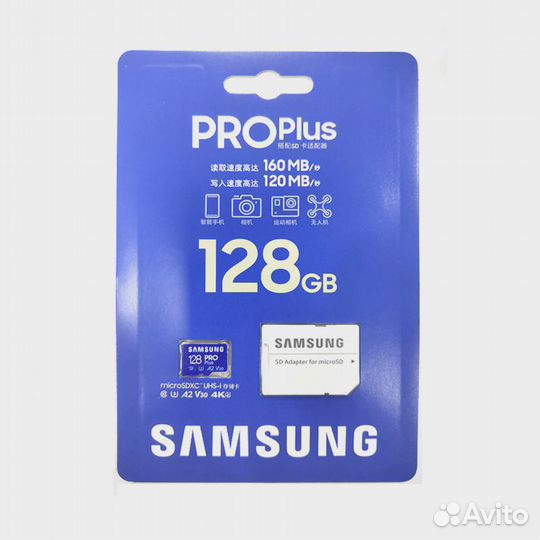Карта памяти microSD Samsung Pro Plus 128 Gb ориг