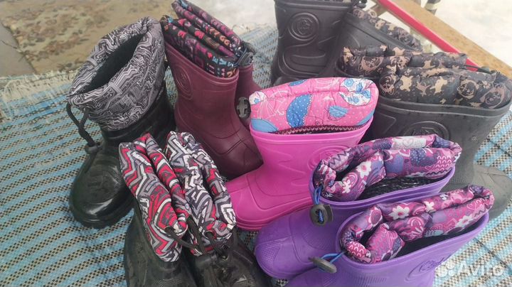 Детские резиновые сапоги