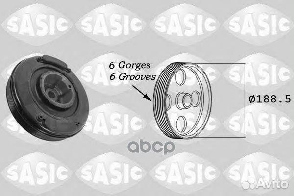 9001807 Шкив коленчатого вала VAG/volvo 2.4D/2