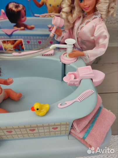 Набор Barbie The Heart Family Bathtub, 1987 год
