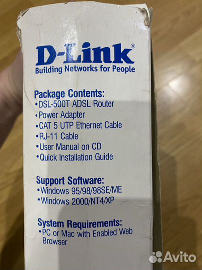 Модем adsl D-link DSL-500T