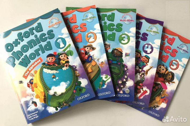 Oxford phonics world 1,2,3,4,5 учебники и тетради