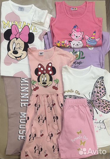 Одежда пакетом новая для девочки р.110