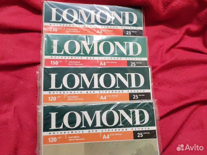 Фотобумага lomond