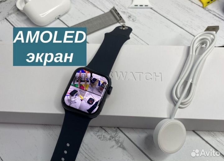 Apple Watch 9 41 мм Черные + Оригинальная коробка