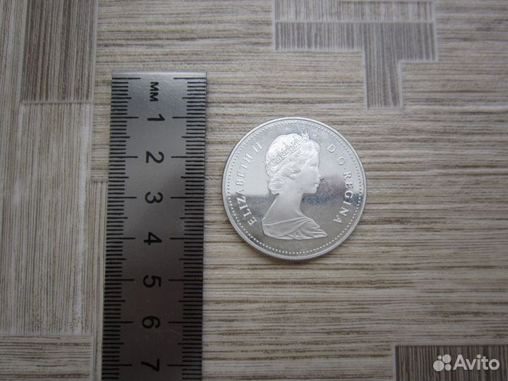 Канада 1 доллар 1982 год серебро