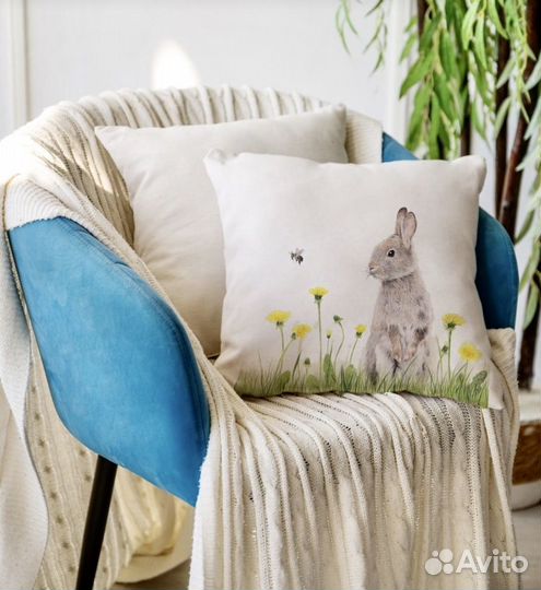 Подушка с гречневой лузгой+лаванда/можжевельник