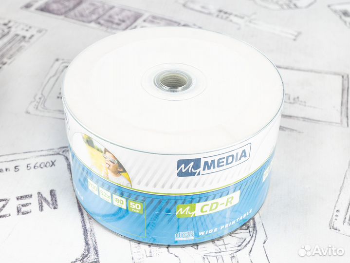 CD-R диск mymedia 50 шт 700mb 52x