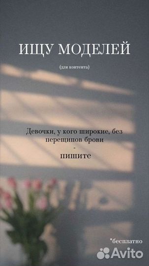 Модели на брови