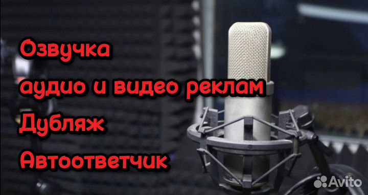 Озвучка аудио и видеореклам, дубляж