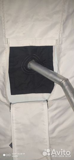 Палатка для зимней рыбалки с печкой бу