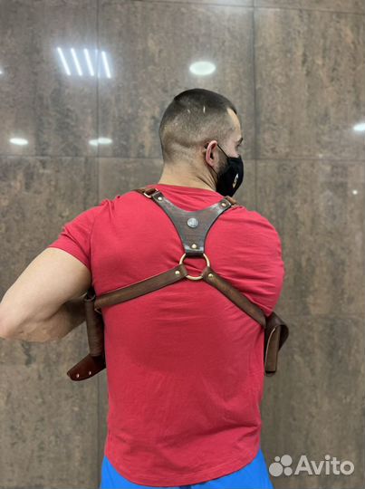 Сумка кобура натуральная кожа