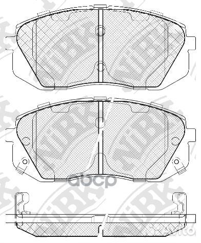 Колодки тормозные дисковые перед PN0052 NiBK