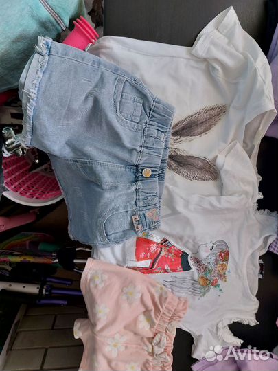 Детская одежда для девочек пакетом 104 110