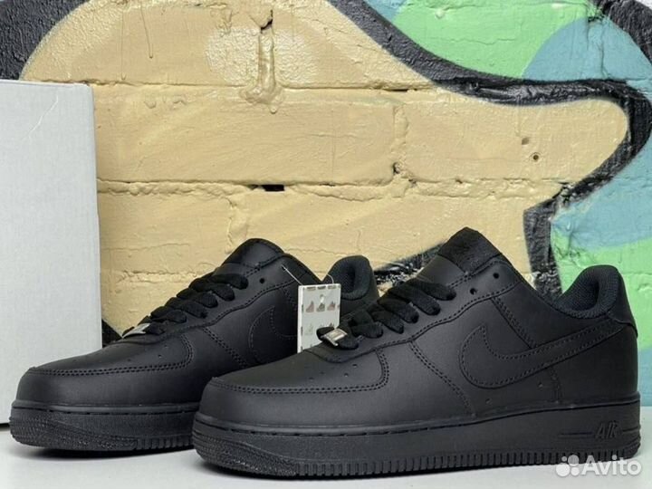 Nike Air Force 1 Чёрные (36-46)