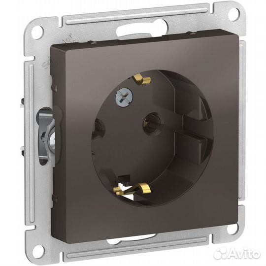 Розетка Schneider Electric AtlasDesign с заземлени