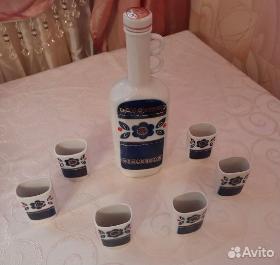 Коньячный набор фарфор, СССР