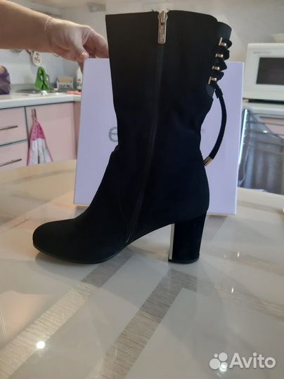 Сапоги демисезонные женские натуральная