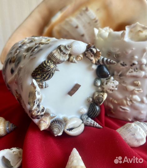 Ароматическая свеча с морскими раковинами