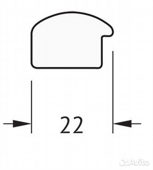 Зеркало Evoform Definite 148х68 BY 0756 в багетно