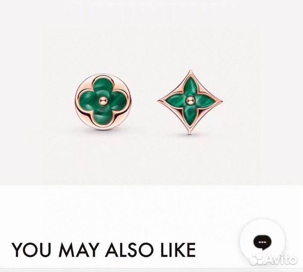 Серьги louis vuitton