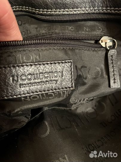 Сумка tj collection италия натуральная кожа