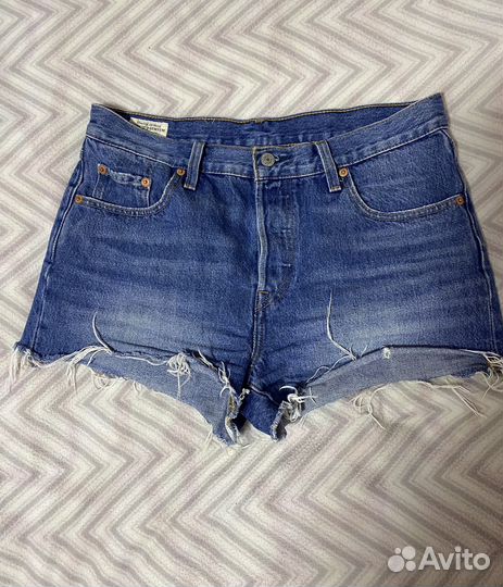 Джинсовые шорты levis 501 w28
