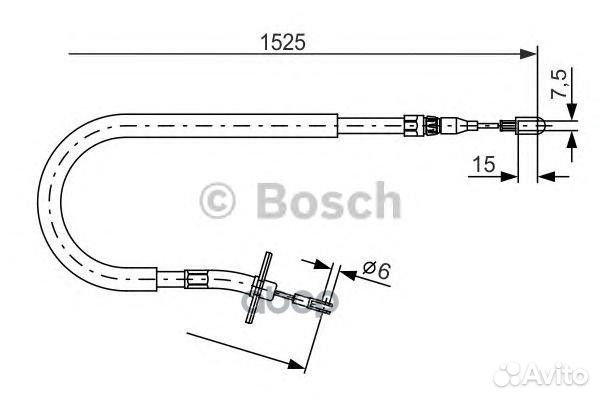 1 987 477 858 трос ручника зад.л. MB Sprinter