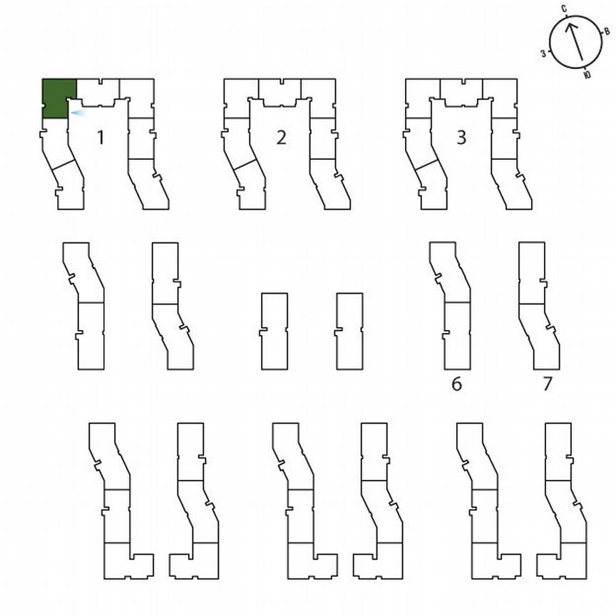 1-к. квартира, 34,1 м², 3/3 эт.