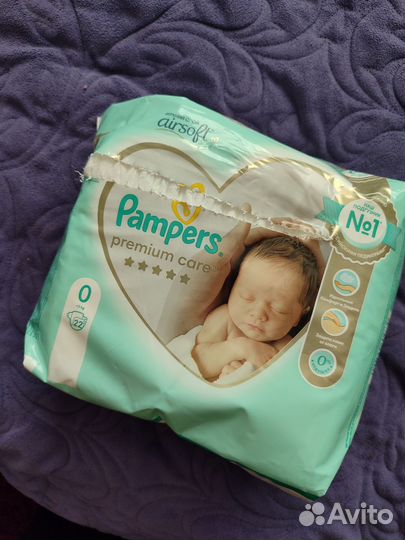 Подгузники Pampers 0