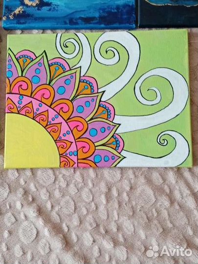 Картина Мандала акриловыми красками