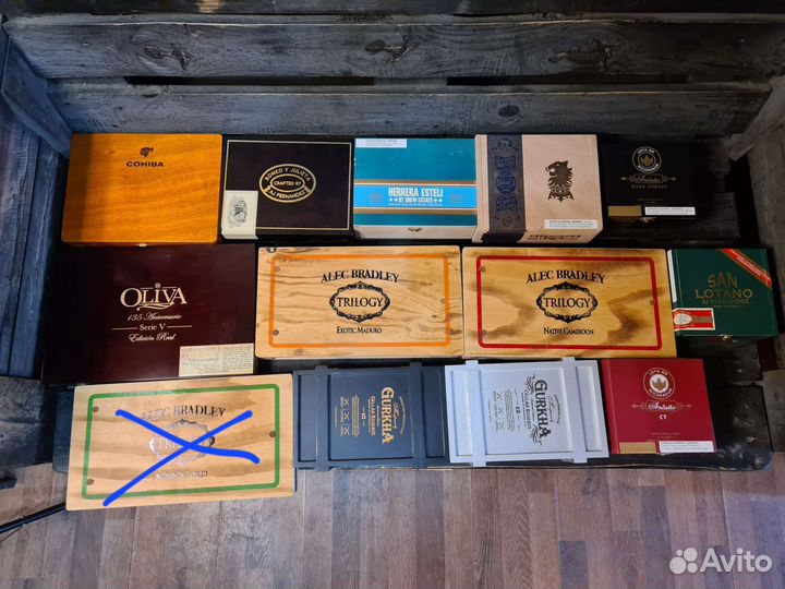 Пустые коробки для сигар