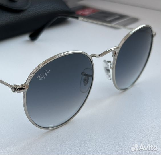 Очки Ray Ban Round Metal серые