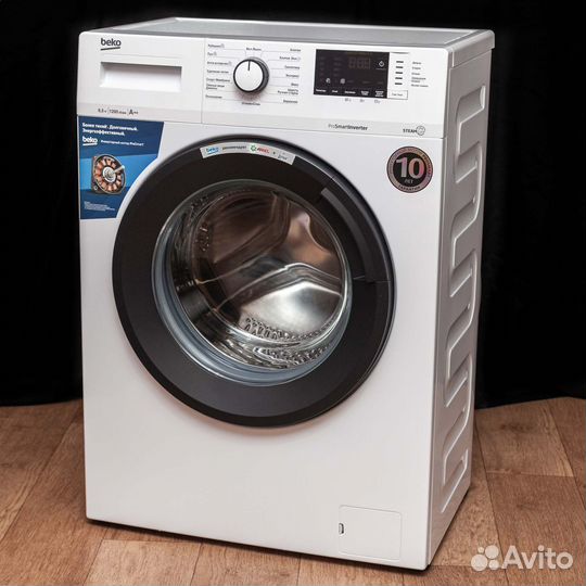 Стиральная машина 6,5кг Beko wsre6H612ZAW Инвертор
