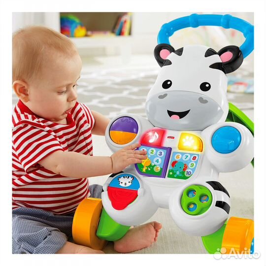 Игрушка ходунки зебра fisher-price