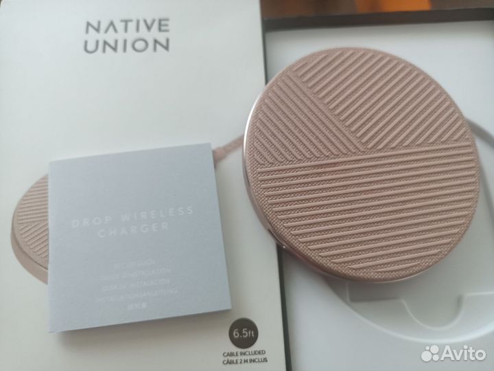 Native Union Drop Wireless Charger, rose