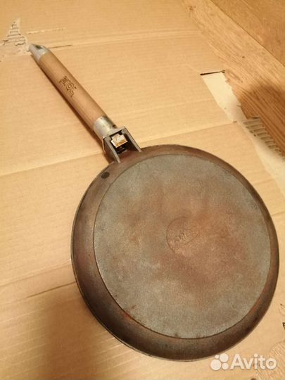 Чугунная сковорода блинная новая