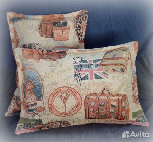 Декоративные подушки гобелен комплект думка mbb