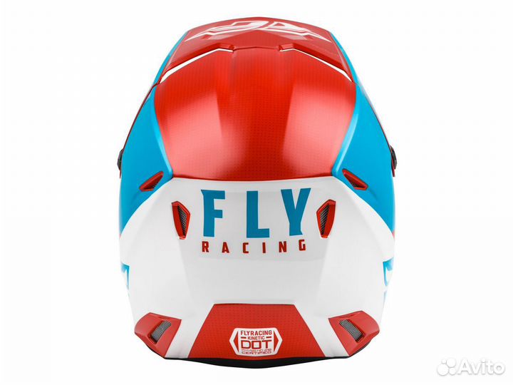 Шлем FLY racing kinetic straight edge Red\Blue