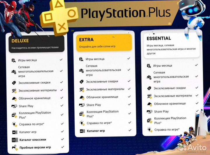 Подписка ps plus турция delux на ps5 ps4 (Арт.51972)