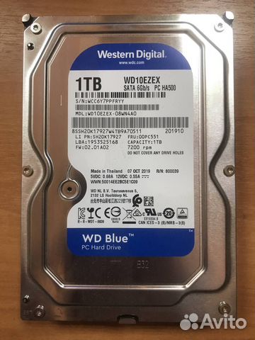Жесткий диск Western Digital WD Blue 1 TB WD10ezex купить в Санкт ...